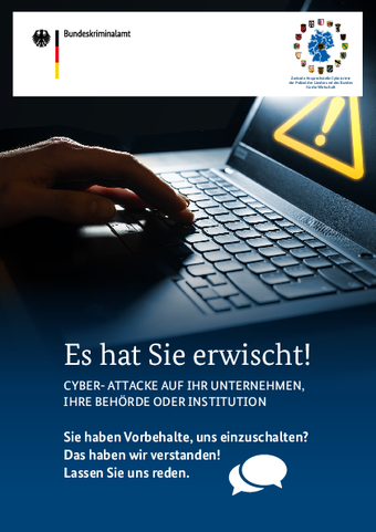Es hat Sie erwischt! Neuer Flyer das BKA für die Wirtschaft